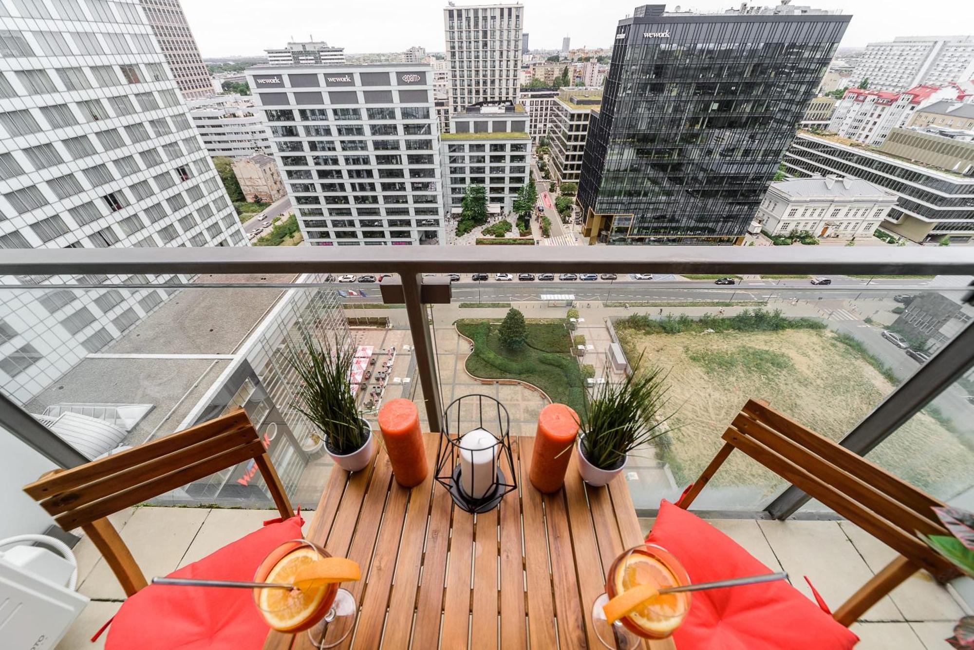 Lumina Apart With Balcony Platinum Tower Warsaw Luaran gambar