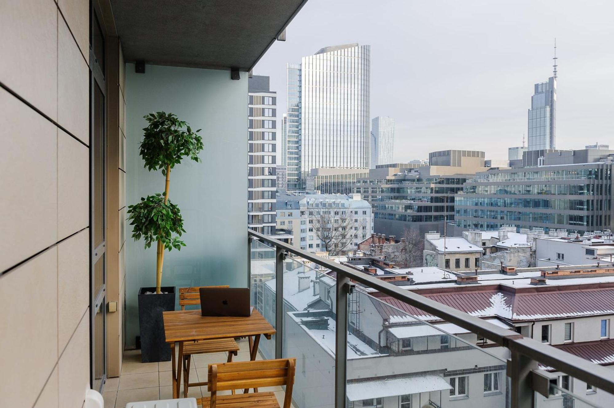 Lumina Apart With Balcony Platinum Tower Warsaw Luaran gambar